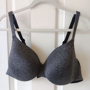 Cacique Women's Heathered Black Lightly Lined T-Shirt Bra Size 44C